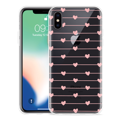 Cazy Hoesje geschikt voor iPhone Xs - Pink Love