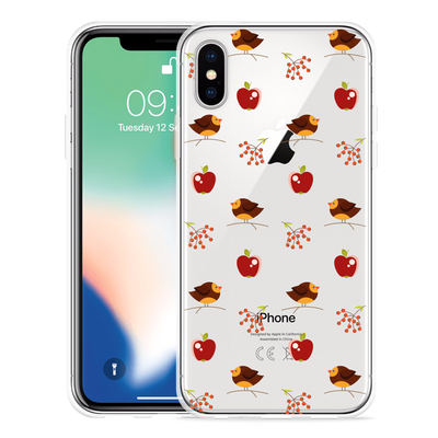 Cazy Hoesje geschikt voor iPhone Xs - Apples and Birds