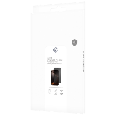 Cazy Privacy Screenprotector geschikt voor iPhone 16 Pro Max - Screenprotector Gehard Glas