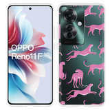 Hoesje geschikt voor Oppo Reno11 F Roze Cheeta's