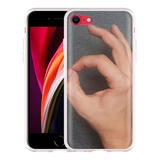 Hoesje geschikt voor iPhone SE 2020 - Circle Hand Game