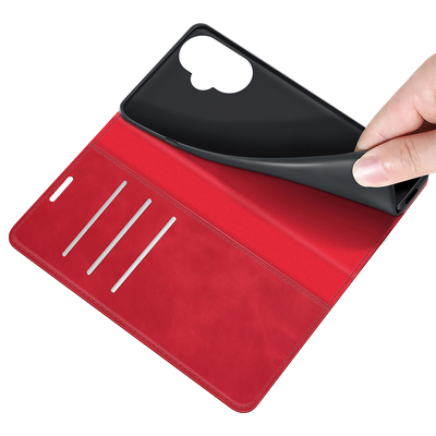 Cazy Wallet Magnetic Hoesje geschikt voor OnePlus Nord CE 3 Lite 5G - Rood