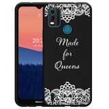 Hoesje Zwart geschikt voor Nokia C21 Plus - Made for queens