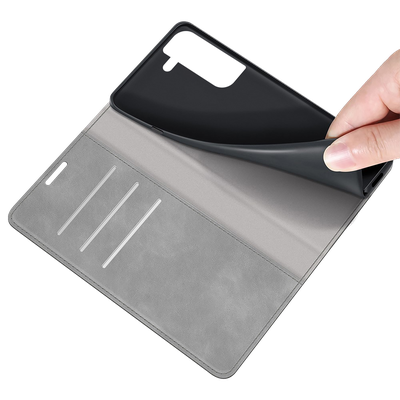 Cazy Wallet Magnetic Hoesje geschikt voor Samsung Galaxy S23 - Grijs