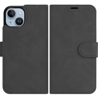 Cazy Uitneembaar Wallet Hoesje voor iPhone 14 - Magfit 2-in-1 Hoesje met Pasvakjes - Zwart