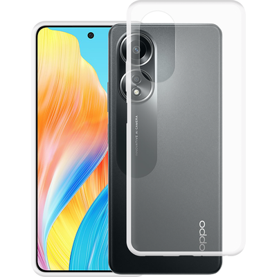 Just in Case Oppo A58 4G - Soft TPU Case with Necklace Strap - Clear