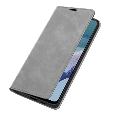 Cazy Wallet Magnetic Hoesje geschikt voor Motorola Moto G53 5G - Grijs
