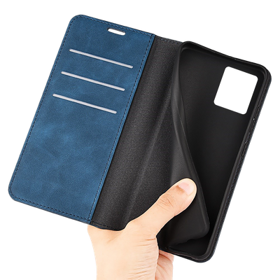 Cazy Wallet Magnetic Hoesje geschikt voor Motorola Edge 30 Fusion - Blauw