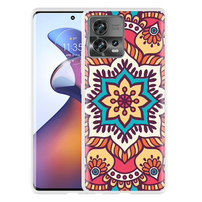 Cazy Hoesje geschikt voor Motorola Edge 30 Fusion - Mandala Hippie