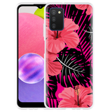 Hoesje geschikt voor Samsung Galaxy A03s - Tropical Flowers