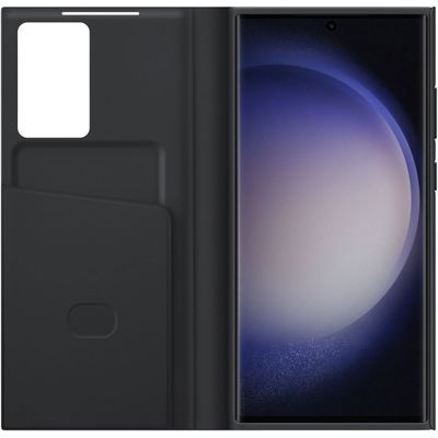 Samsung Galaxy S23 Ultra Hoesje - Originele Samsung Smart View Wallet Case - Zwart