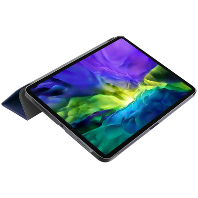 Cazy TriFold Hoes met Auto Slaap/Wake geschikt voor iPad Pro 12.9 2020 (4th Gen) - Blauw