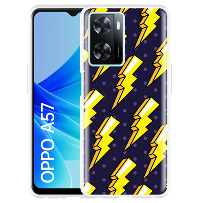 Cazy Hoesje geschikt voor Oppo A57 - Pop Art Lightning