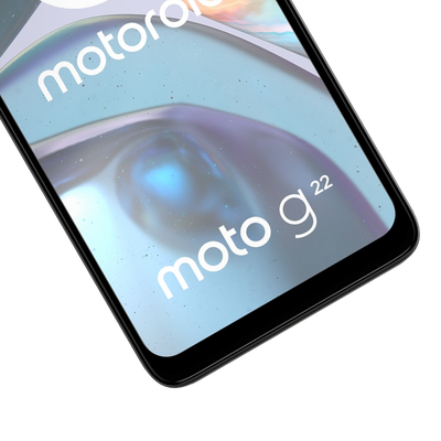 Cazy Full Cover Glass Screen Protector geschikt voor Motorola Moto G22 - Zwart