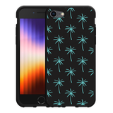 Hoesje Zwart geschikt voor iPhone SE 2022 - Palmbomen