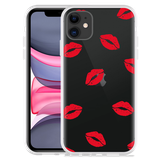 Hoesje geschikt voor iPhone 11 - Red Kisses
