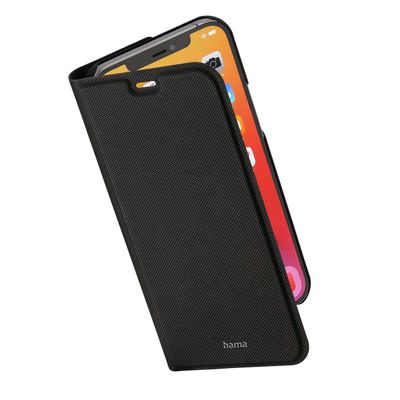 Hama Booklet Slim Pro Cover Hoesje geschikt voor Apple iPhone 12 Pro Max - Pasvakjes - Magnetische sluiting - Standfunctie - Perfecte Pasvorm - Zwart