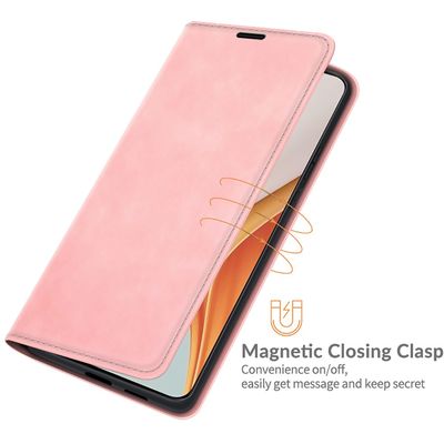 Cazy Wallet Magnetic Hoesje geschikt voor OnePlus Nord N100 - Roze