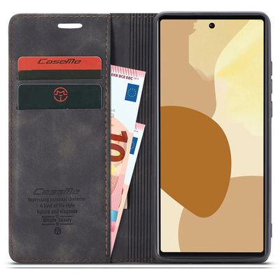 Google Pixel 6 Pro Hoesje - CASEME Retro Wallet Case - Zwart