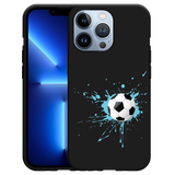 Hoesje Zwart geschikt voor iPhone 13 Pro - Soccer Ball
