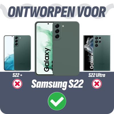 Cazy Soft Color TPU Hoesje geschikt voor Samsung Galaxy S22 - Groen