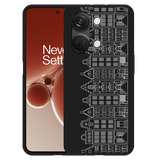 Hoesje Zwart geschikt voor OnePlus Nord 3 5G Grachtenpanden I