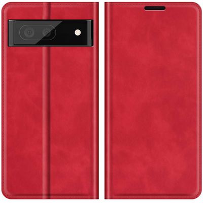 Cazy Wallet Magnetic Hoesje geschikt voor Google Pixel 6a - Rood