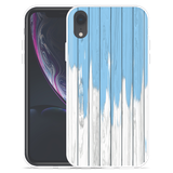 Hoesje geschikt voor iPhone Xr - Dripping Blue Paint