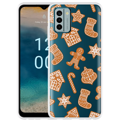 Cazy Hoesje geschikt voor Nokia G22 Christmas Cookies