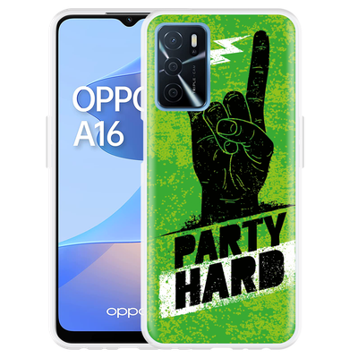 Cazy Hoesje geschikt voor Oppo A16/A16s - Party Hard