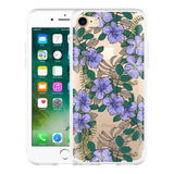 Hoesje geschikt voor iPhone 7 - Purple Flowers