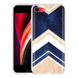 Hoesje geschikt voor iPhone SE 2020 - Space wood