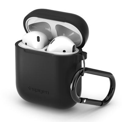 Spigen Hoesje geschikt voor Apple AirPods - Siliconen Fit - Zwart