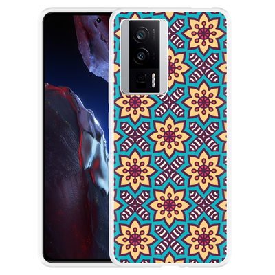 Cazy Hoesje geschikt voor Poco F5 Pro Mandala Hippie II