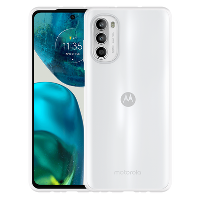 Just in Case Motorola Moto G82 - Soft TPU Case with Necklace Strap - Clear