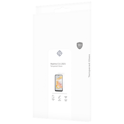 Cazy Tempered Glass Screen Protector geschikt voor Realme C11 2021 - Transparant