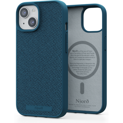 Njord Collections Fabric Case iPhone 15 (Deep Sea) NA51FA01