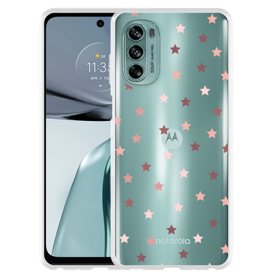 Cazy Hoesje geschikt voor Motorola Moto G62 5G - Stars