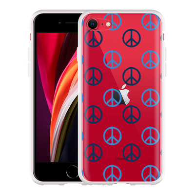 Cazy Hoesje geschikt voor iPhone SE 2020 - Peace