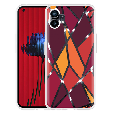 Cazy Hoesje geschikt voor Nothing Phone (1) - Colorful Triangles