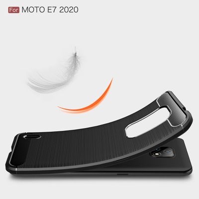 Cazy Rugged TPU Hoesje geschikt voor Motorola Moto E7 - Zwart