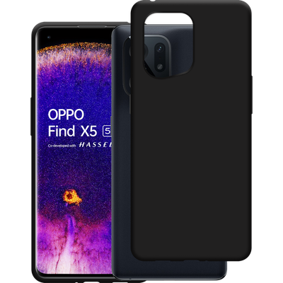 Cazy Soft TPU Hoesje geschikt voor Oppo Find X5 - Zwart
