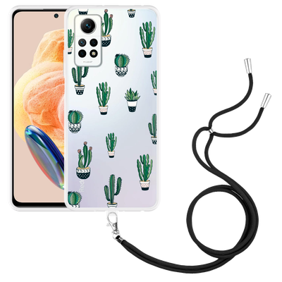 Cazy Hoesje met koord geschikt voor Xiaomi Redmi Note 12 Pro 4G Green Cactus