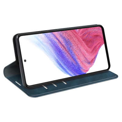 Cazy Wallet Magnetic Hoesje geschikt voor Samsung Galaxy A53 - Blauw