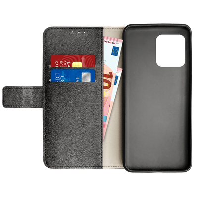 Cazy Wallet Classic Hoesje geschikt voor Motorola Edge 40 Pro - Zwart