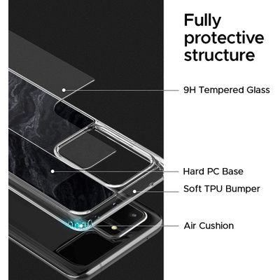 Spigen Cyrill Cecile Crystal Samsung Galaxy S20 Ultra Hoesje - Noir Marble