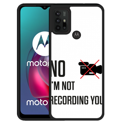 Cazy Hardcase hoesje geschikt voor Motorola Moto G10 - Not recording you