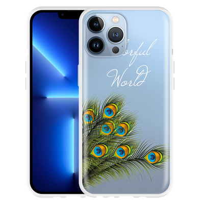 Cazy Hoesje geschikt voor iPhone 13 Pro Max - Peacock World