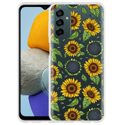 Cazy Hoesje geschikt voor Samsung Galaxy M23 - Sunflowers