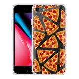 Hoesje geschikt voor iPhone 8 - Pizza Party